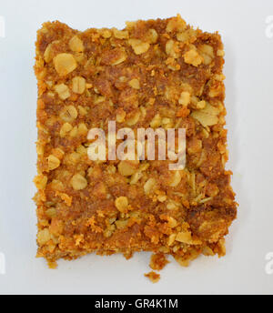 Cookies croquants à l'avoine des isolé sur un fond blanc. Banque D'Images