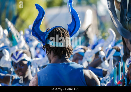 Leeds West Indian Carnaval 2016, 49e anniversaire du carnaval de Leeds Banque D'Images