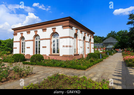 Rosenbrunn Haus, salle de mariage dans la région de Palmengarten, Palm Garden, jardins botaniques à Francfort, Allemagne Banque D'Images