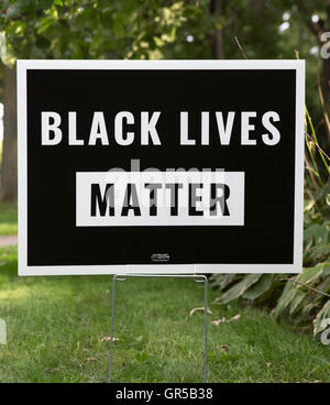 BLACK VIT QUESTION yard sign Banque D'Images
