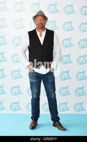 Louis Frédéric Lerner arrivant à la BFI Southbank, Londres, pour la nouvelle saison Live UKTV lancement. Banque D'Images