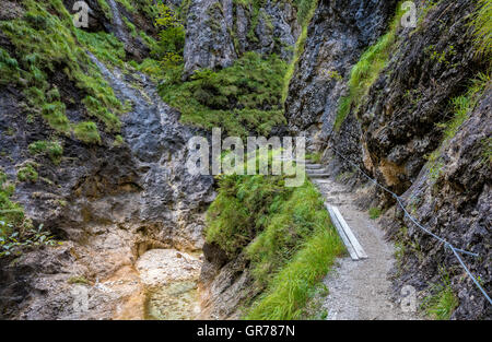 Die Im Almbachklamm Berchtesgadener Land Banque D'Images