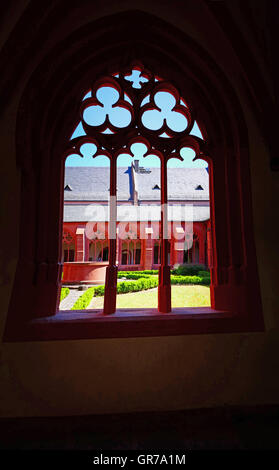 Église St Stephan Chagall Blue light Mayence Rhénanie-palatinat Rhénanie-palatinat Allemagne Europe Banque D'Images