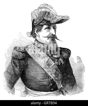 Louis-Napoléon Bonaparte (1808 - 1873), neveu et héritier de Napoléon Ier, a été le seul président (1848-52) de la Deuxième République Française. Il a été bloqué par la Constitution et le Parlement de l'exécution pour un deuxième mandat, il a organisé un coup d'état en 1851, puis a pris le trône comme Napoléon III le 2 décembre 1852, le quarante-huitième anniversaire du couronnement de Napoléon Ier. Banque D'Images