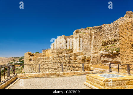 Cité médiévale château des Croisés à Al Karak Banque D'Images