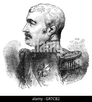 Aimable-Jean-Jacques Pélissier, duc de Malakoff (1794 -1864), était un maréchal de France. En 1855, il réussi Le Maréchal Canrobert, commandant en chef des forces françaises avant le siège de Sébastopol, une commande marquée par la pression constante de l'ennemi et inaltérable détermination à mener la campagne sans ingérence de Paris. Sa persévérance a été couronnée de succès dans l'assaut de la tour de Malakoff qui s'est terminé le siège de Sébastopol, couronnant la guerre anglo-française contre la Russie avec la victoire. Banque D'Images
