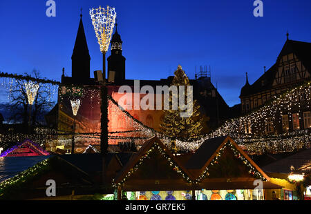 Marché de Noël de Goslar Banque D'Images