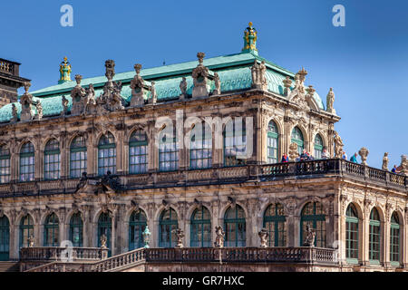 Vue d'une annexe de la Dresde Zwinger Banque D'Images