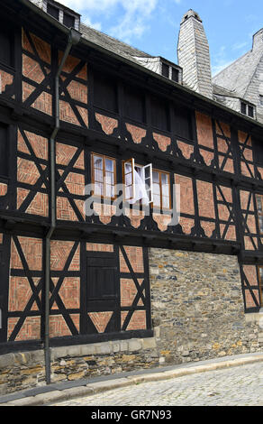 La maison ancestrale de la famille Siemens Siemenshaus, Goslar, chaîne de montagnes du Harz, Basse-Saxe, Allemagne Banque D'Images