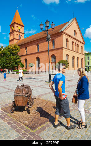 Rynek Nowomiejski, vieille ville, Torun, occidentale, Pologne Banque D'Images