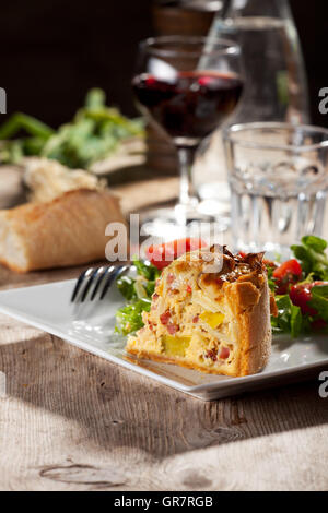 La quiche lorraine Banque D'Images