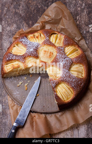 Gâteau aux pommes Banque D'Images