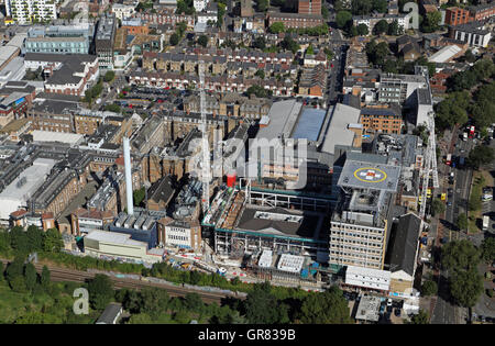 Vue aérienne de Kings College Hospital KCH à Southwark, Londres du sud, UK Banque D'Images