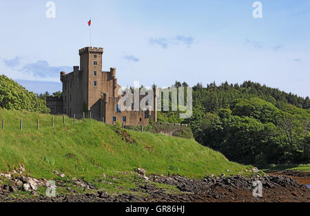 L'Écosse, les Hébrides intérieures, à l'île de Skye, Duirinish Peninsula, le château de Dunvegan Banque D'Images