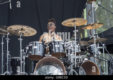 Stanley Clarke à Pori Jazz 2015 Banque D'Images