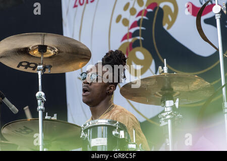 Stanley Clarke à Pori Jazz 2015 Banque D'Images