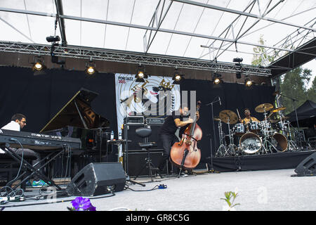 Stanley Clarke à Pori Jazz 2015 Banque D'Images