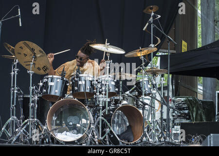 Stanley Clarke à Pori Jazz 2015 Banque D'Images