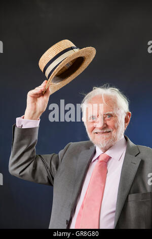 Sir Stanley William Wells CBE, l'érudit shakespearien britannique au Edinburgh International Book Festival. Edimbourg, Ecosse. 27 août 2016 Banque D'Images