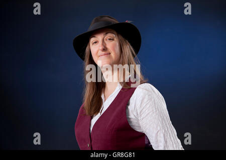 Frances Hardinge, les Britanniques pour l'écrivain, à l'Edinburgh International Book Festival. Edimbourg, Ecosse. 27 août 2016 Banque D'Images