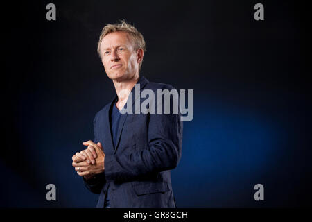 Peter Terrin, le romancier et nouvelliste, à l'Edinburgh International Book Festival. Edimbourg, Ecosse. 27 août 2016 Banque D'Images