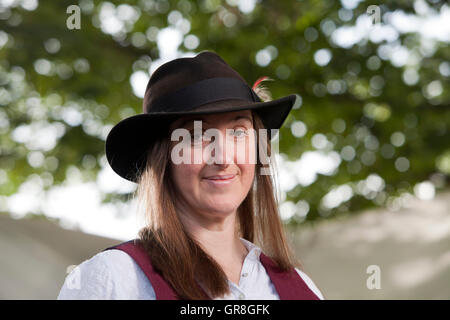 Frances Hardinge, les Britanniques pour l'écrivain, à l'Edinburgh International Book Festival. Edimbourg, Ecosse. 27 août 2016 Banque D'Images