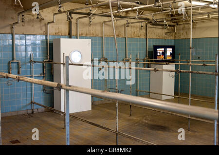 Vue de l'intérieur en Carlshuette Buedelsdorf, l'Allemagne, l'emplacement de l'Nordart Banque D'Images