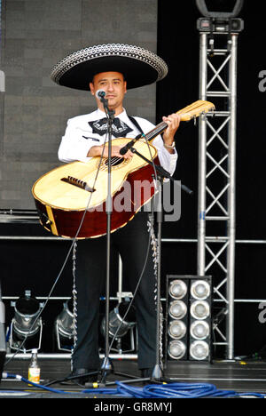 Folklore mexicain Mariachi El Dorado à la Semaine de Kiel 2008, le 26 juin, Allemagne Banque D'Images