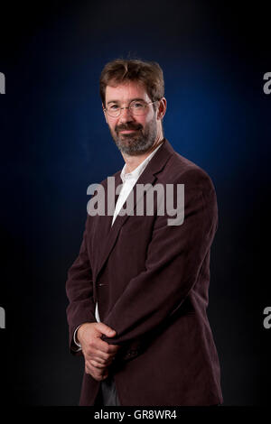 James Oswald, l'écrivain écossais, à l'Edinburgh International Book Festival. Edimbourg, Ecosse. 28 août 2016 Banque D'Images