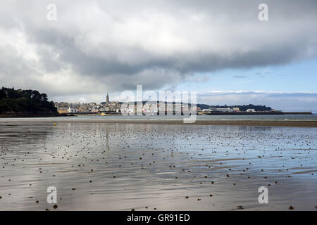 Plage du ris à Douarnenez, Finistère, Bretagne, France Banque D'Images