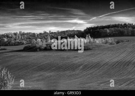 Paysage d'automne à Pößneck, Thuringe, Allemagne, Europe Banque D'Images