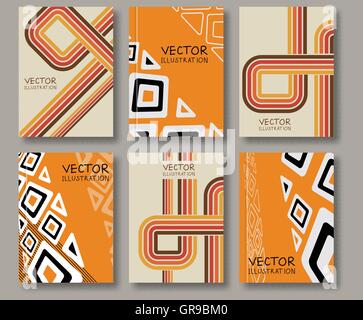 Résumé motif ethnique textures ligne. Illustration de Vecteur