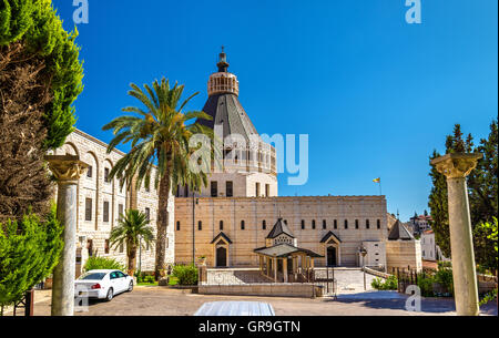 Basilique de l'Annonciation, une église catholique romaine à Nazareth Banque D'Images