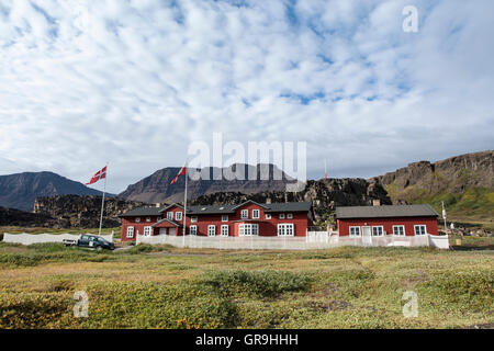 Arktisk Station, station de l'Arctique, Groenland, Qeqertarsuaq Banque D'Images