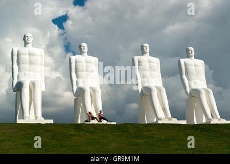 L'Homme rencontre la mer Danemark Esbjerg Banque D'Images