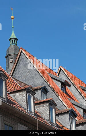 Bâtiment et tour de l'Église à Coburg en Bavière Moriz Banque D'Images