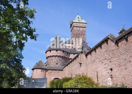 Château du Haut Koenigsbourg, Alsace, Departement Bas-Rhin, France, Europe Banque D'Images