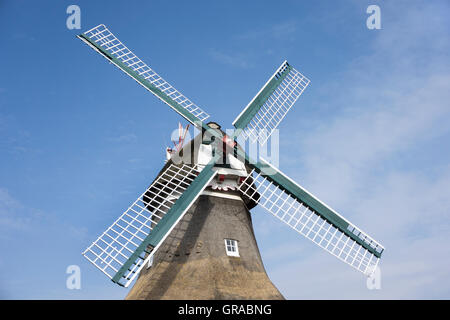 Moulin Norderney, à l'Est de l'île de la Frise, Frise orientale, Basse-Saxe, Allemagne, Europe Banque D'Images