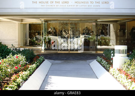 Entrée du Temple de San Diego en Californie Banque D'Images