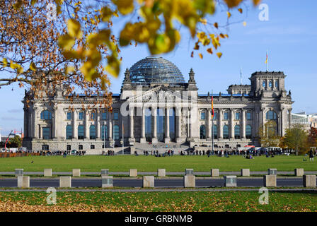 Le Reichstag à Berlin, Allemagne Banque D'Images