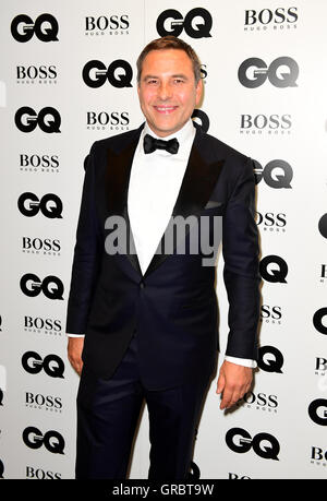 David Walliams dans la salle de presse au GQ Men of the Year Awards 2016 en association avec Hugo Boss qui a eu lieu à la Tate Modern de Londres. ASSOCIATION DE PRESSE Photo. Photo date : mardi 6 septembre 2016. Voir PA story SHOWBIZ GQ. Crédit photo doit se lire : Ian West/PA Wire Banque D'Images