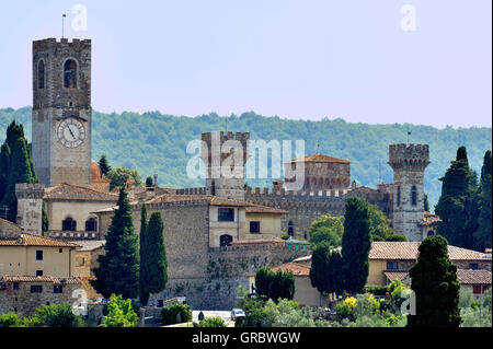 A l'abbaye de San Michele Arcangelo San Gimignano, Toscane, Italie Banque D'Images