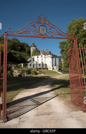 Chissey en Touraine Loire France - Les Français à tourelles Château du xve siècle Chissey à Chissey en Touraine Banque D'Images