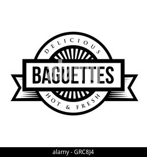 Baguettes vintage signe ou stamp Illustration de Vecteur