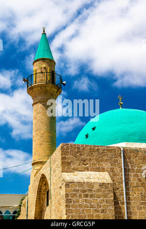 Sinan Basha mosquée dans la vieille ville d'Acre Banque D'Images