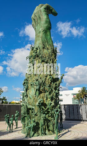 Floride, Miami Beach, Holocaust Memorial, Kenneth Treister sculpteur et designer Banque D'Images