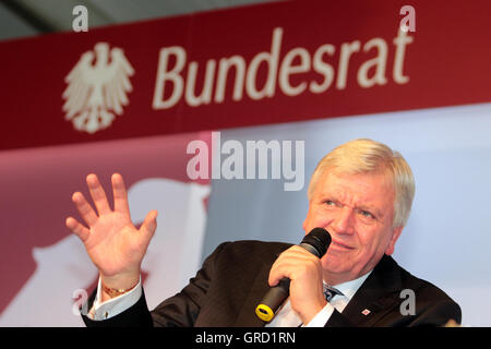 Premier ministre Hesse Volker Bouffier Banque D'Images