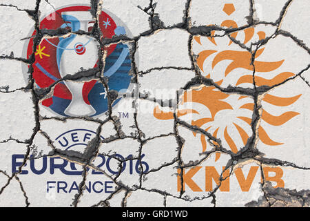 Pays-bas ne parviennent pas à se qualifier pour l'Euro 2016 en France signe d'érosion de l'Association néerlandaise de football Banque D'Images