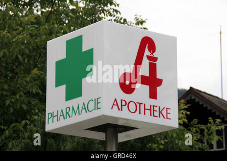 Pharmacie de logo Banque D'Images