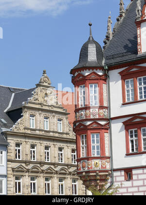 Townhouse Guanaco à Market Place, Haute-Franconie Banque D'Images